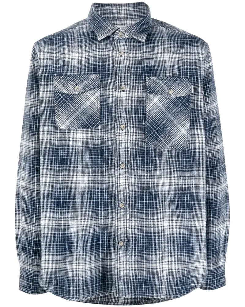 Woolrich Hemd mit Karomuster - Blau Blau