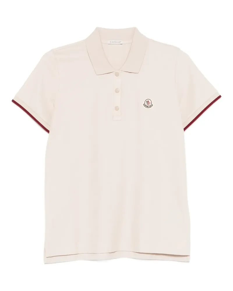 Moncler short-sleeve polo shirt - Nude Nude