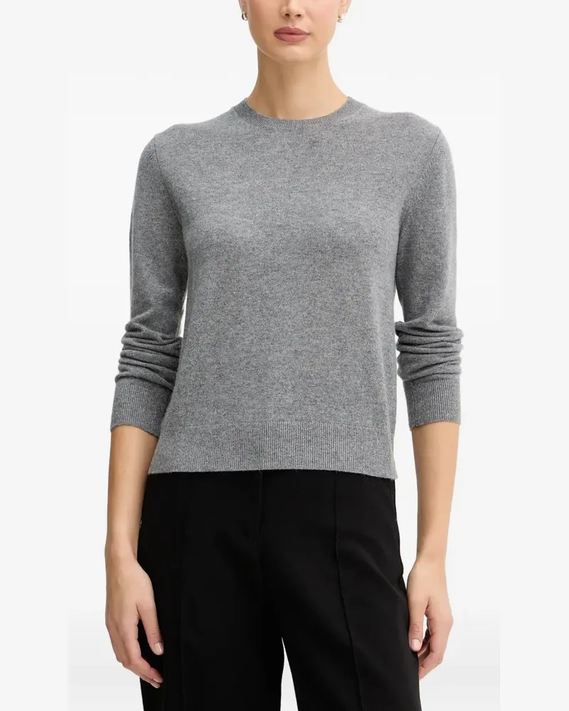Benetton ribbed cuffs jumper - Grau Grau