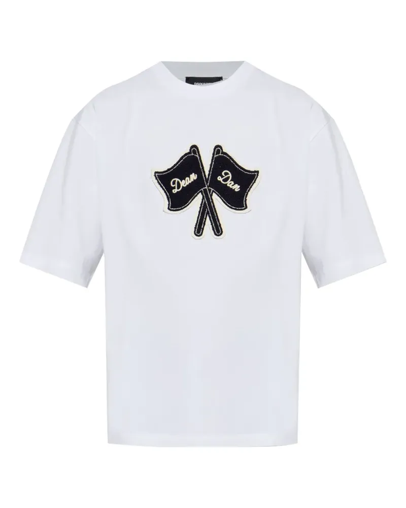 Dsquared2 flag-patch T-shirt - Weiß Weiß