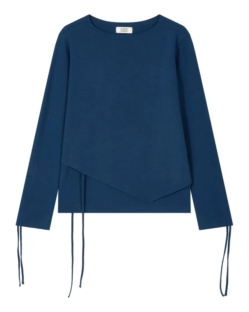STUDIO TOMBOY T-Shirt mit Zierkette - Blau Blau