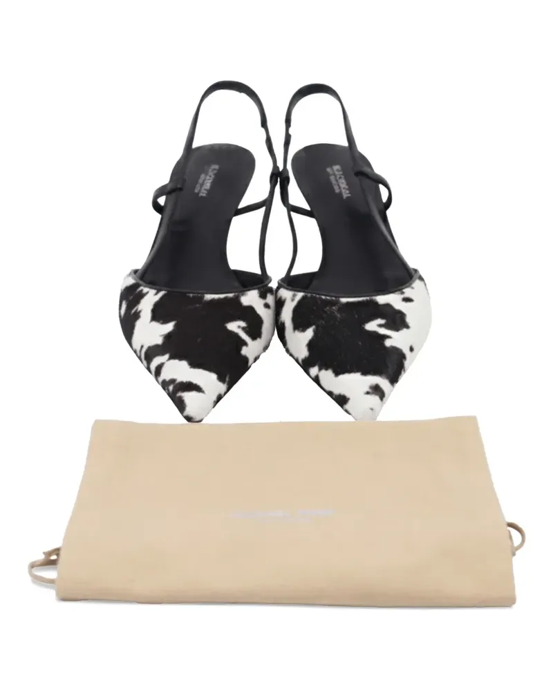 Michael Kors Hallie calf-hair heeled pumps - Weiß Weiß