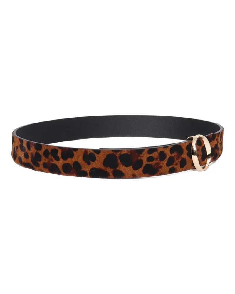 Orciani leopard-print belt - Braun Braun