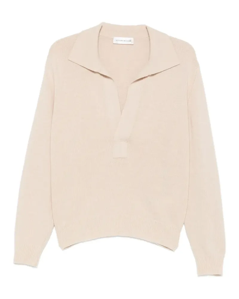Victoria Beckham Langärmeliger Pullover - Nude Nude