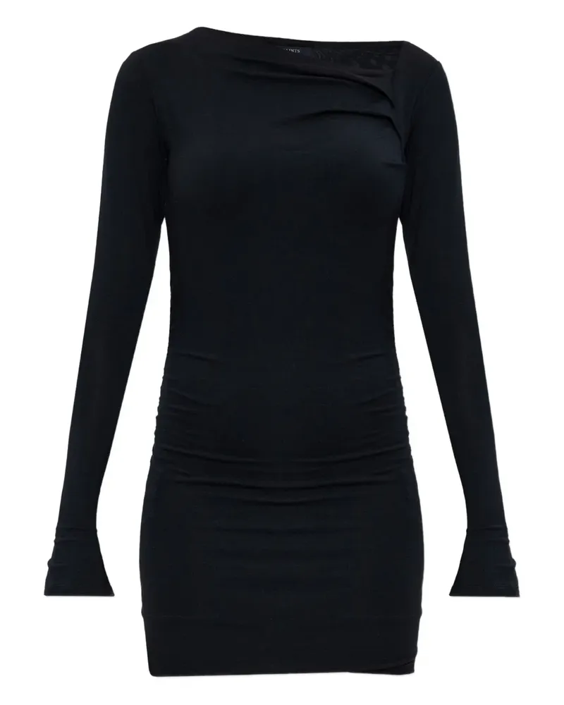AllSaints Langärmeliges Seyma Minikleid - Schwarz Schwarz