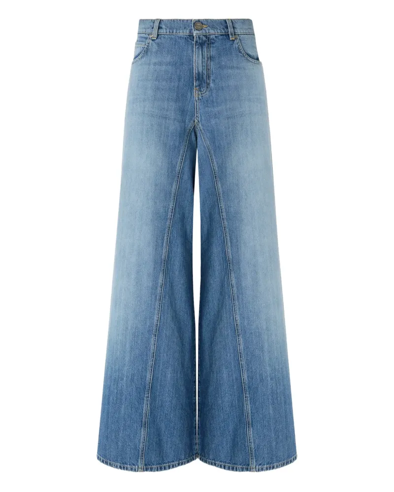 Pinko Jeans mit bestickter Tasche - Blau Blau