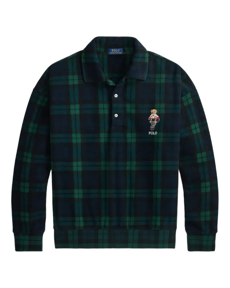 Ralph Lauren Pullover mit Polo Bear-Karomuster - Blau Blau