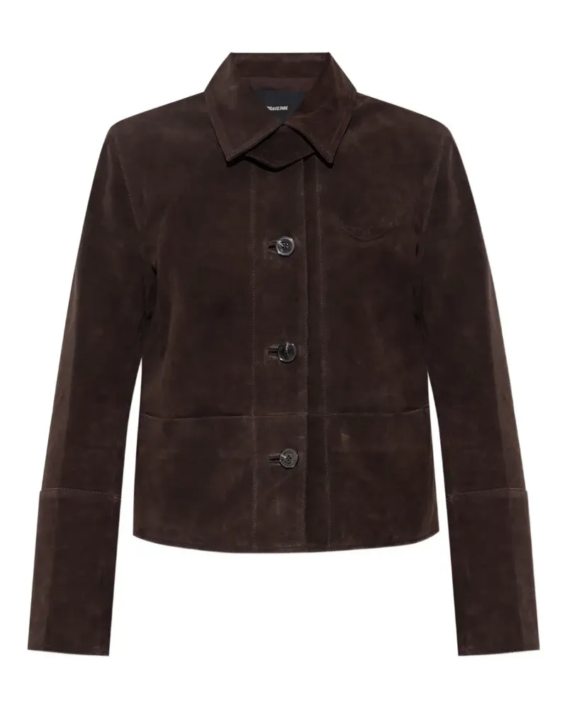 Zadig & Voltaire Lessa Jacke mit Knöpfen - Braun Braun