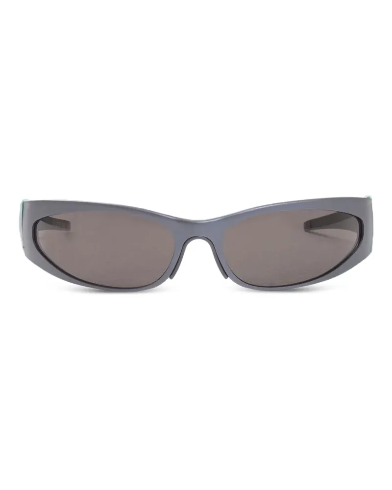 Balenciaga Reverse Xpander 2.0 rectangle-frame sunglasses - Grau Grau