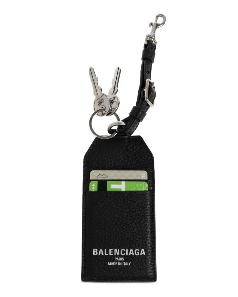 Balenciaga Kartenetui aus Leder - Schwarz Schwarz