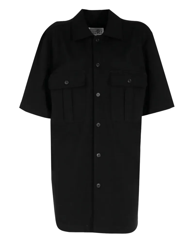 Maison Margiela Kurzärmeliges Kleid - Schwarz Schwarz
