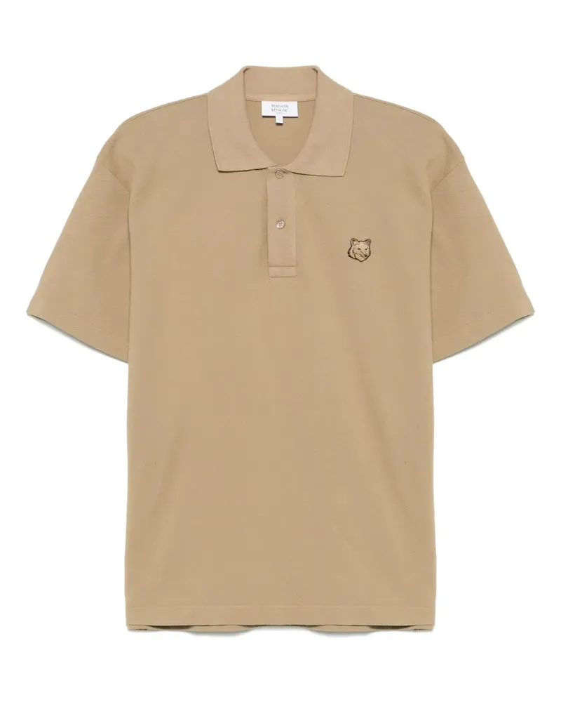 Kitsuné Poloshirt mit Fuchsmotiv - Braun Braun