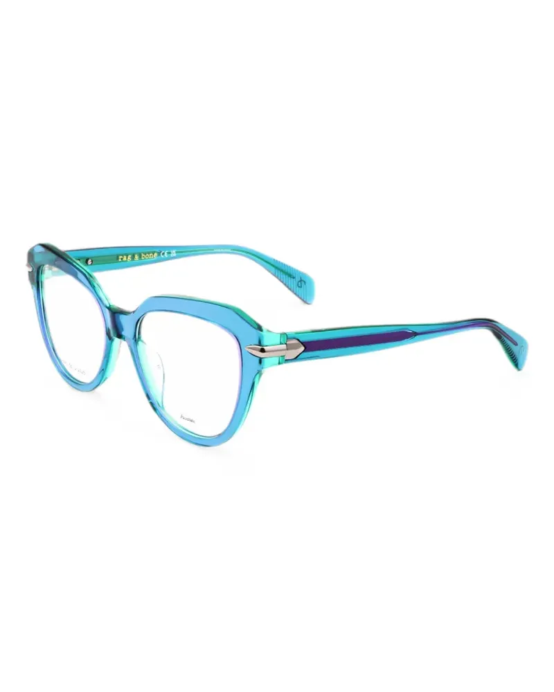Rag & Bone Brille mit geometrischem Gestell - Blau Blau
