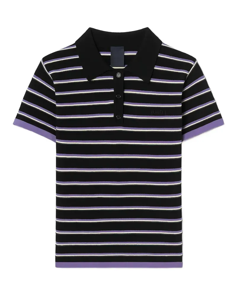 JUUN.J Gestreiftes Poloshirt - Schwarz Schwarz