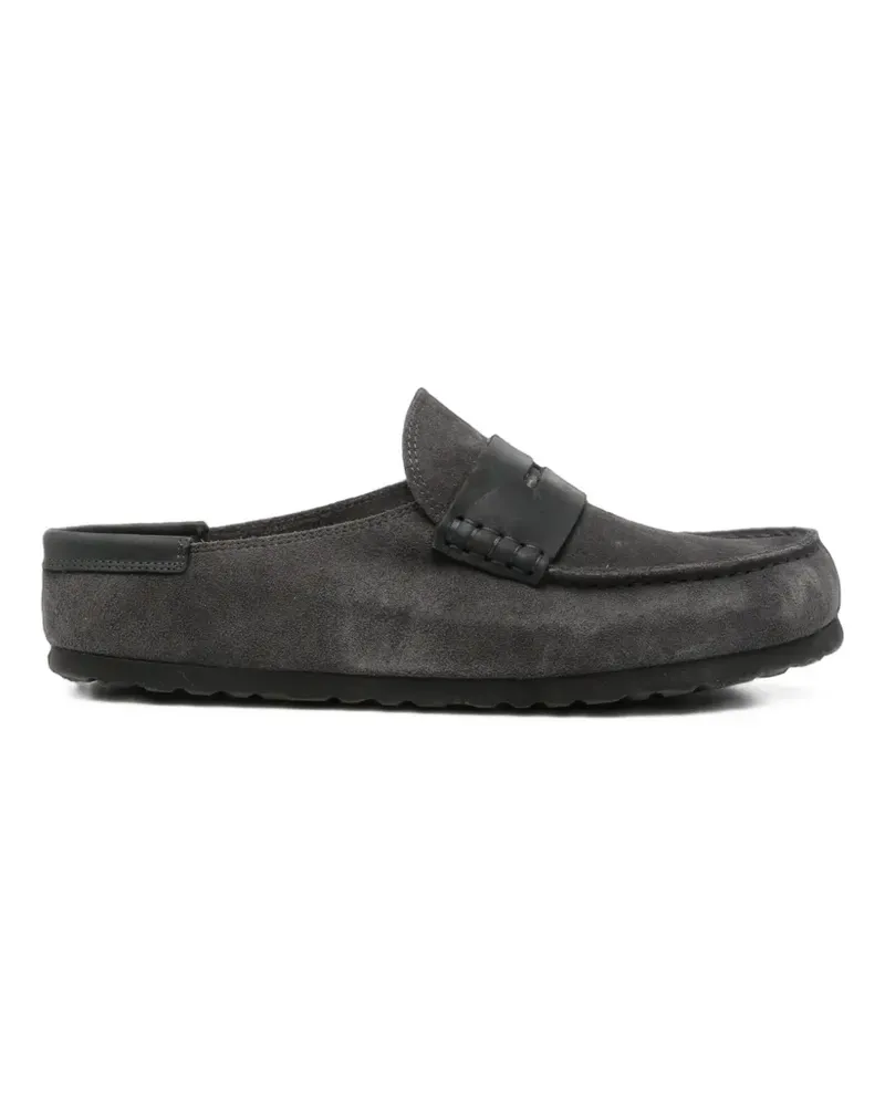 Birkenstock suede slip-on slippers - Grau Grau