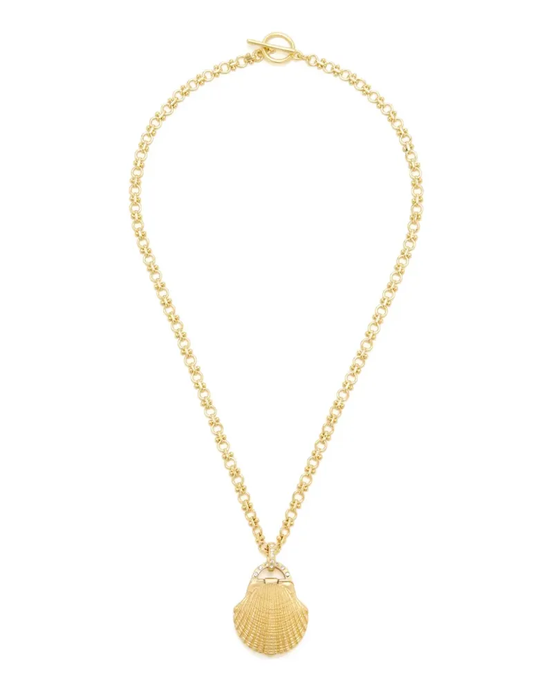 Oceanus shell-pendant necklace - Gold Gold
