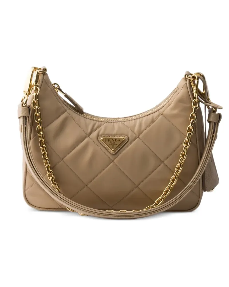 Prada Re-Edition gesteppte Re-Nylon Mini-Tasche - Nude Nude