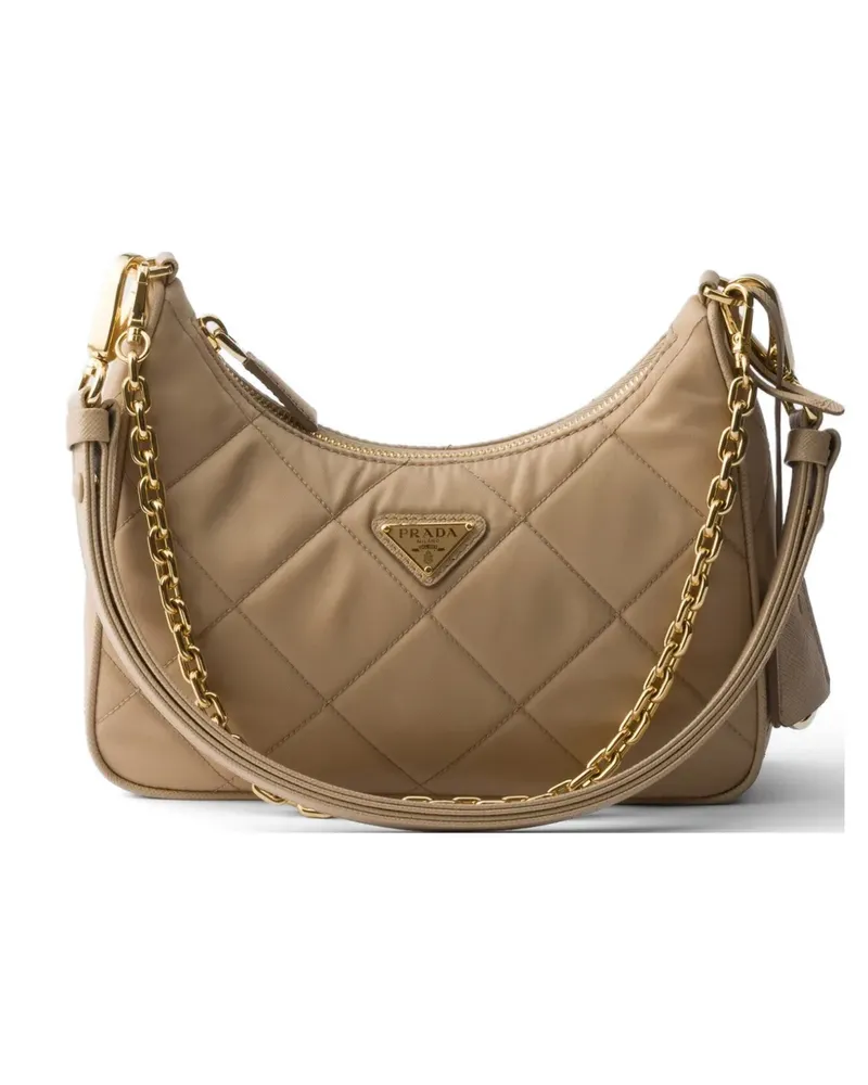 Prada Re-Edition quilted Re-Nylon mini-bag - Nude Nude