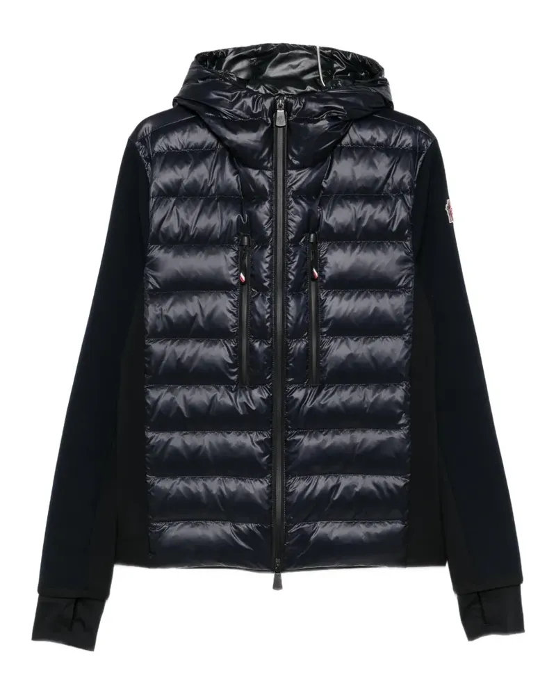 Moncler quilted hooded jacket - Blau Blau