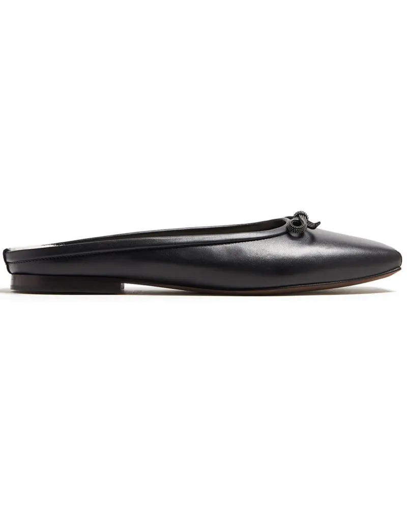 Brunello Cucinelli Flache Ballerinas Schwarz