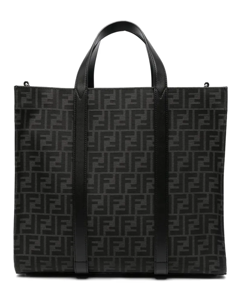 Fendi TOTE BAG aus FF-Jacquard - Schwarz Schwarz