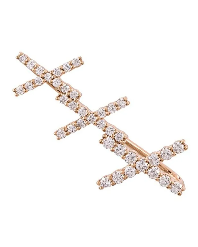 Alinka 18kt 'Katia' Rotgold-Ear-Cuff mit Diamanten - Metallic Metallic