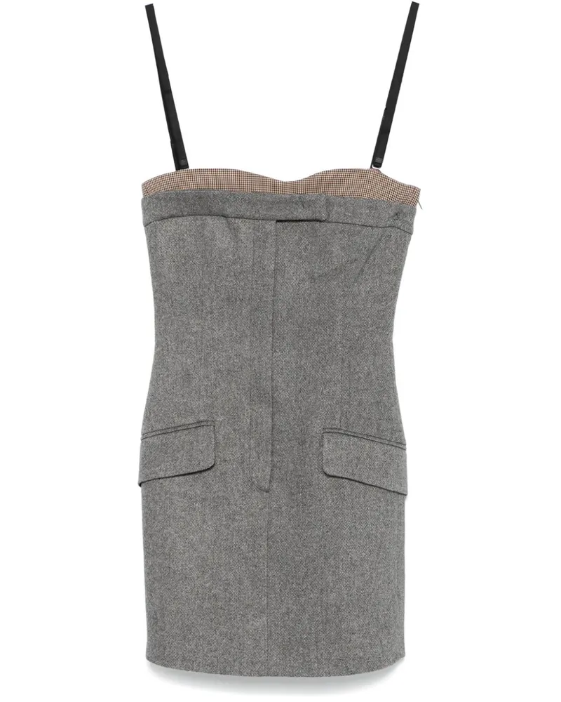SPORTMAX Minikleid aus Tweed - Grau Grau