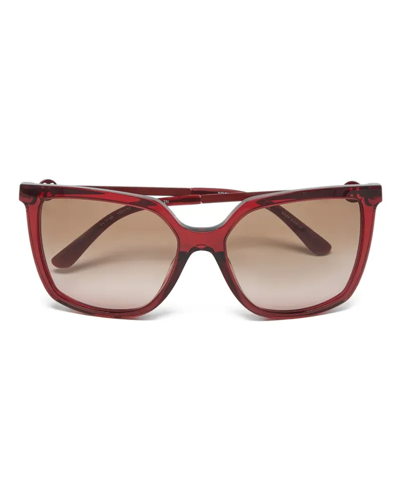 Tory Burch Eckige Brille - Rot Rot