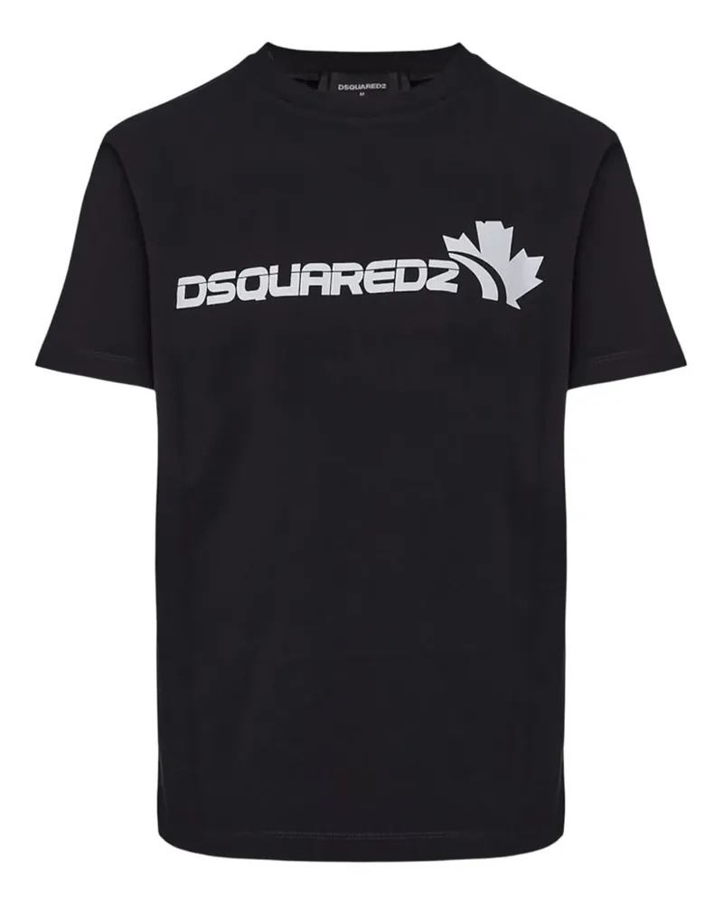 Dsquared2 T-Shirt mit Logo-Print - Schwarz Schwarz
