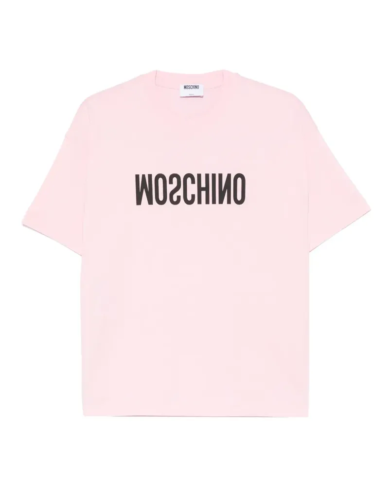 Moschino logo-print T-shirt - Rosa Rosa