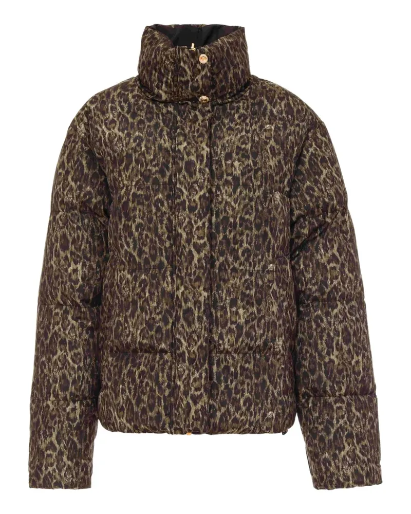 Just Cavalli Steppjacke mit Leoparden-Print - Braun Braun
