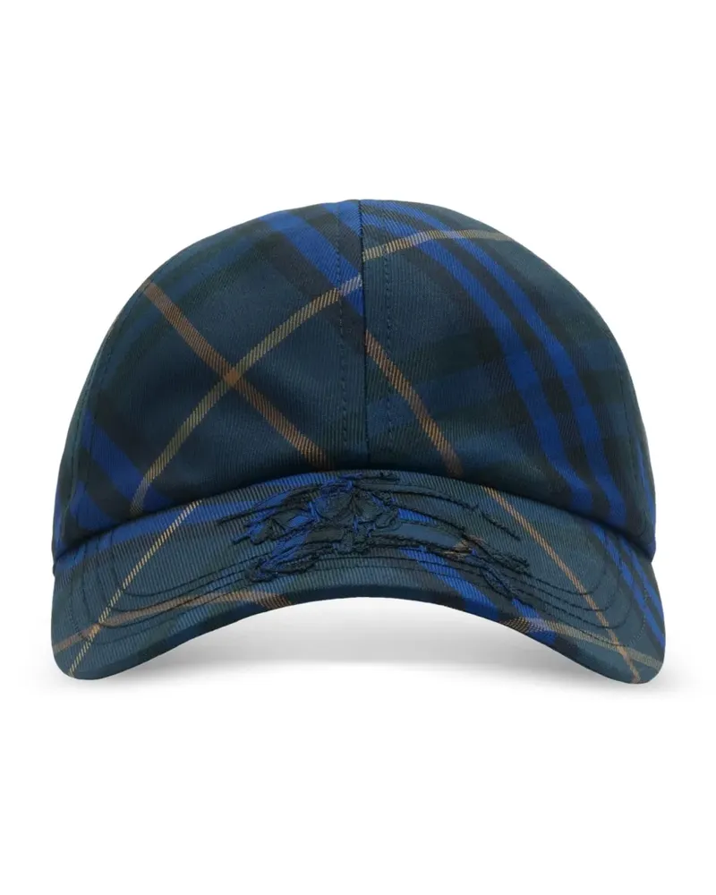 Burberry Karierte EKD Baseballkappe - Blau Blau