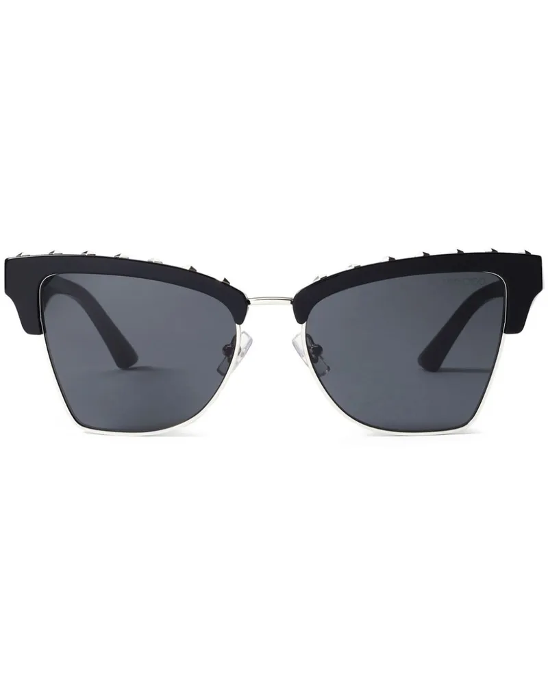 Jimmy Choo Maxim Cat-Eye-Sonnenbrille - Schwarz Schwarz