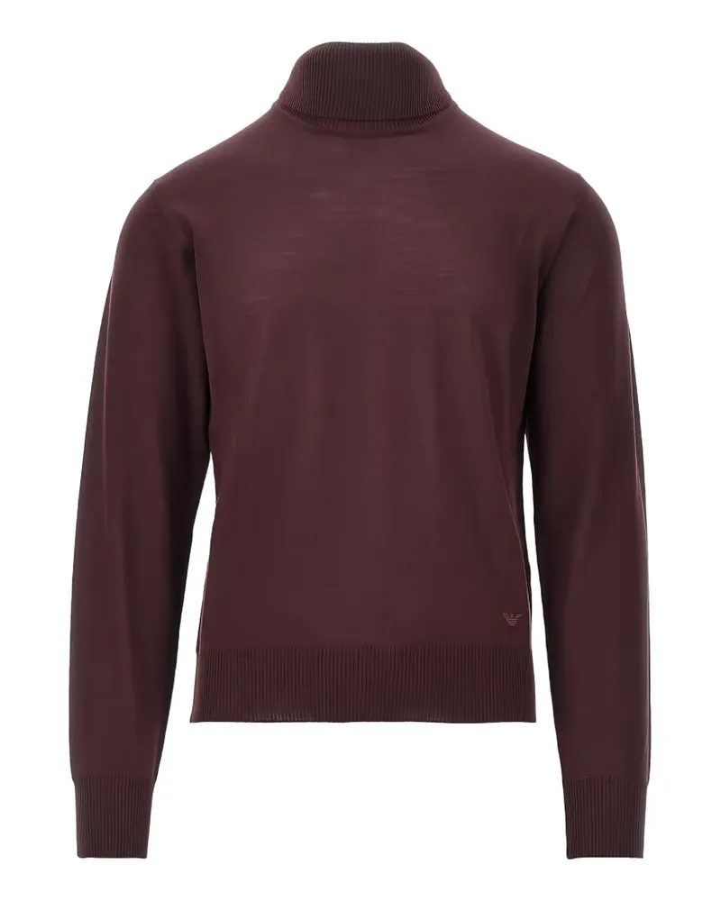 Emporio Armani roll-neck wool sweater - Rot Rot