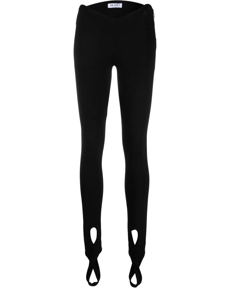 ATTICO Leggings mit Steg - Schwarz Schwarz