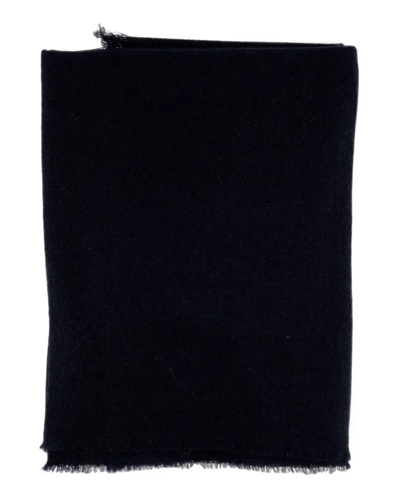 Gran Sasso fringed-edge scarf - Blau Blau