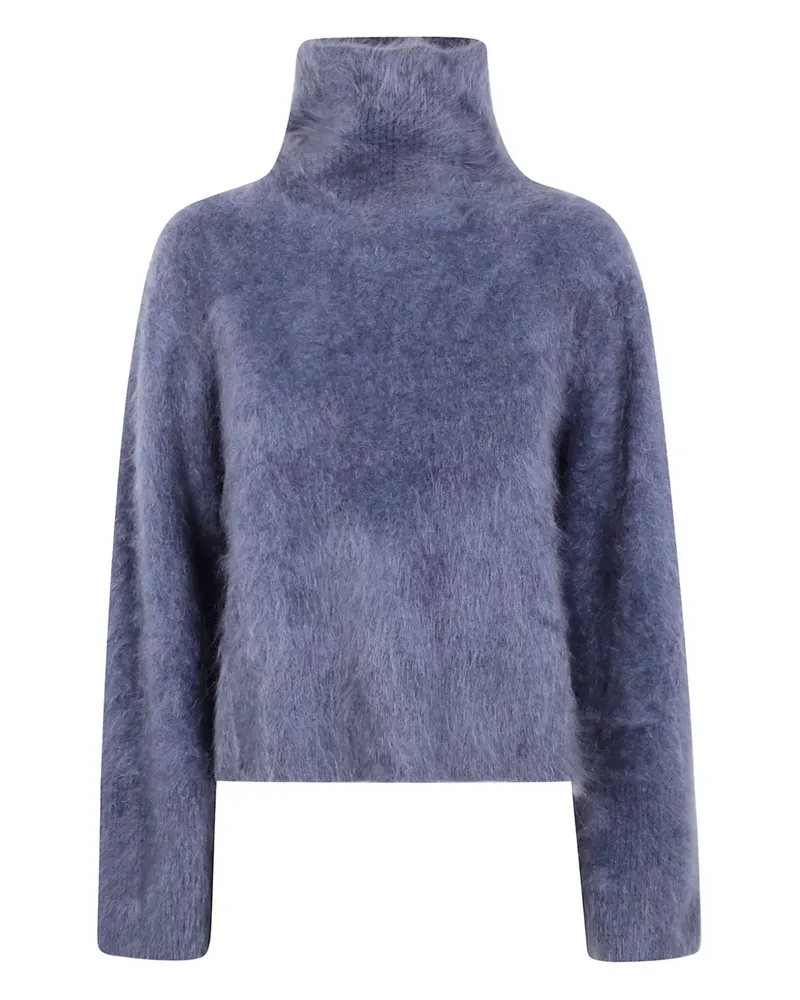 Lisa Yang The Floren Pullover mit Stehkragen - Blau Blau