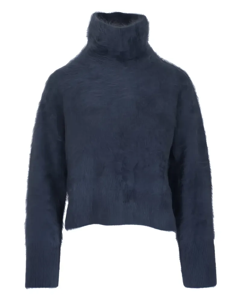 Lisa Yang The Floren Pullover mit Stehkragen - Blau Blau