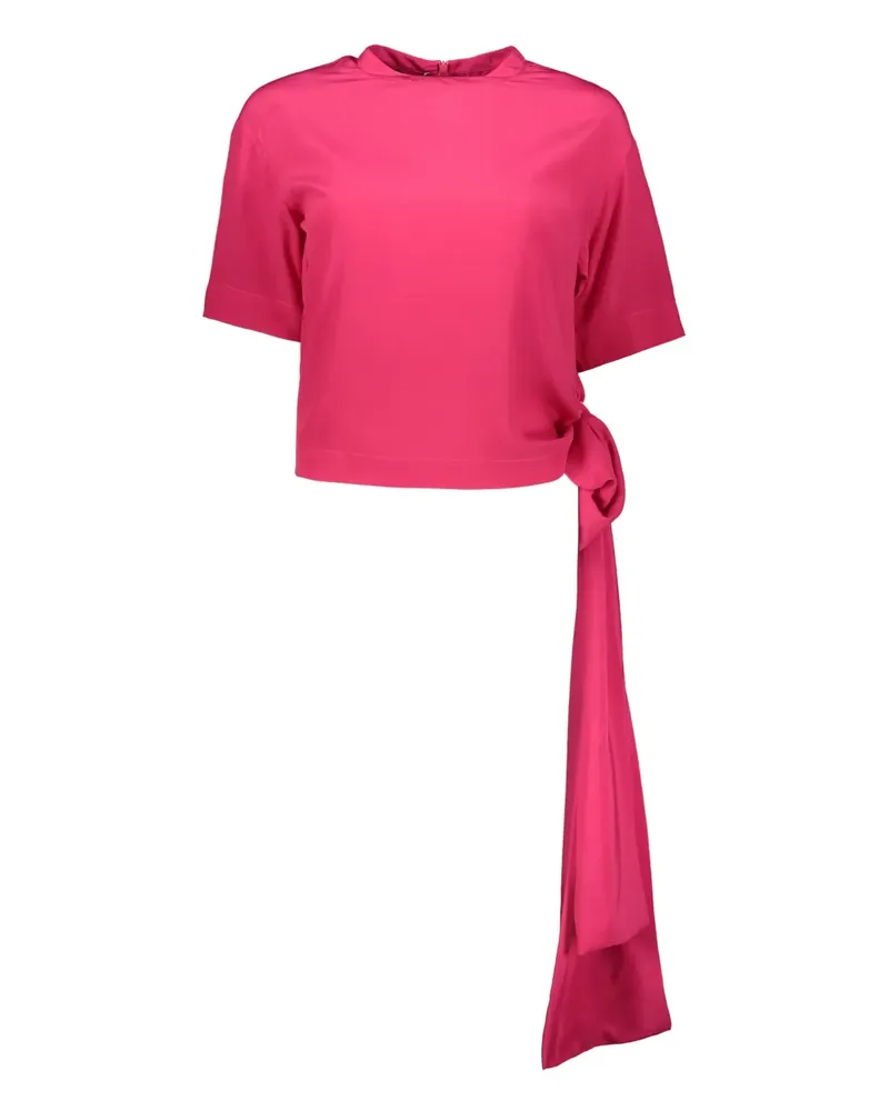 Cédric Charlier Drapiertes Top - Rosa Rosa