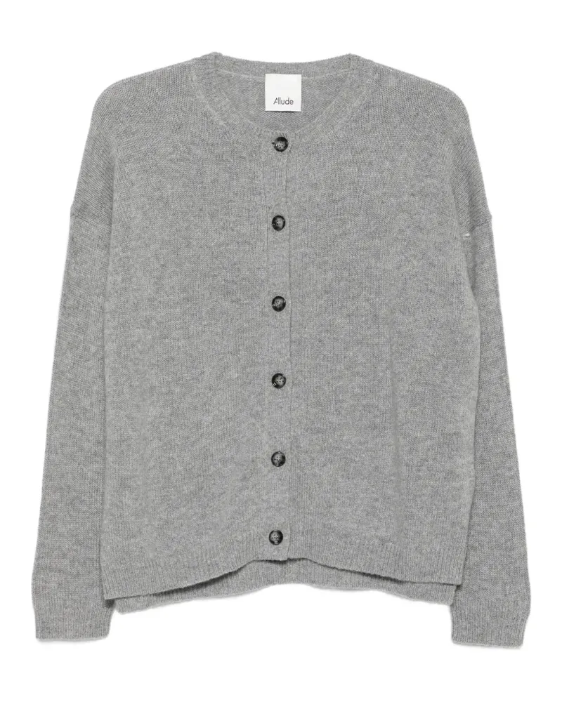 ALLUDE Geknöpfter Cardigan - Grau Grau