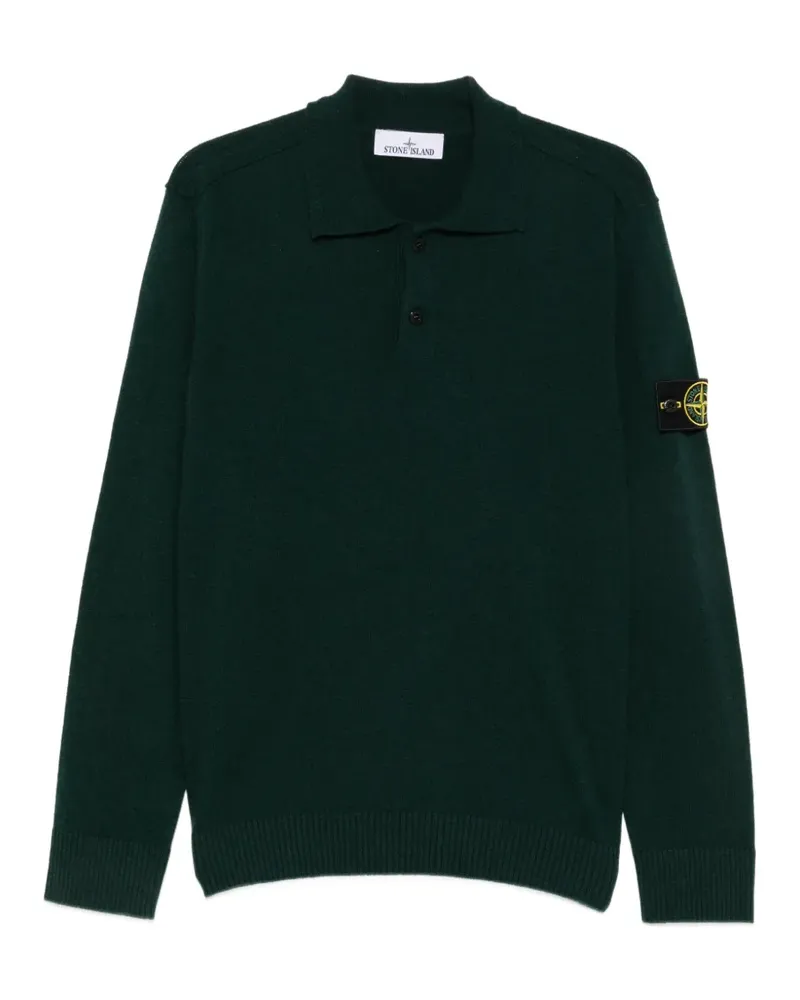 Stone Island Pullover mit Kompass-Patch - Grün Grün