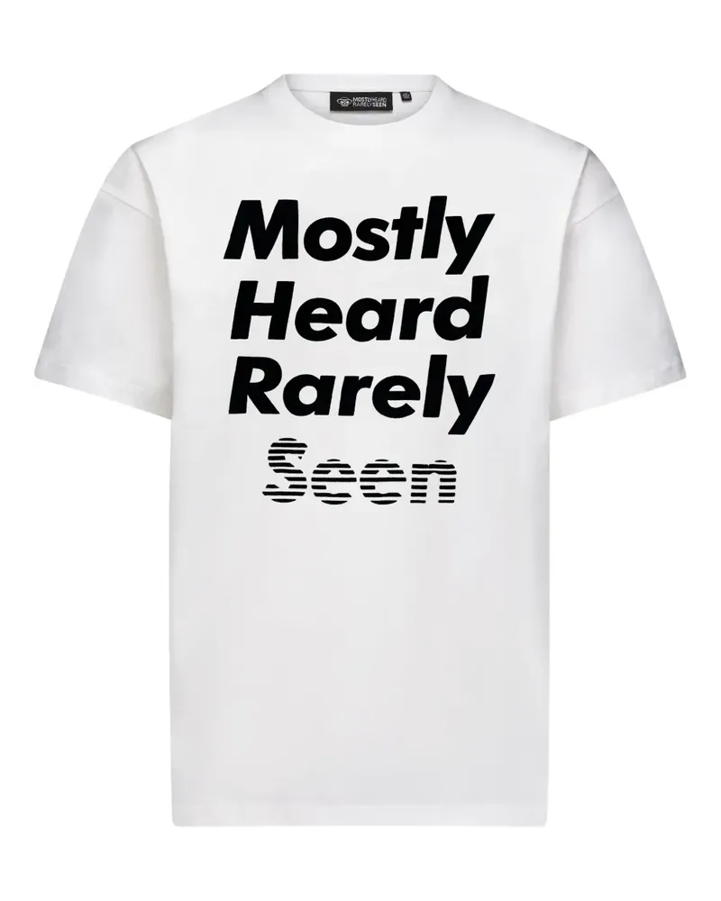 Mostly Heard Rarely Seen T-Shirt mit Logo-Print - Weiß Weiß