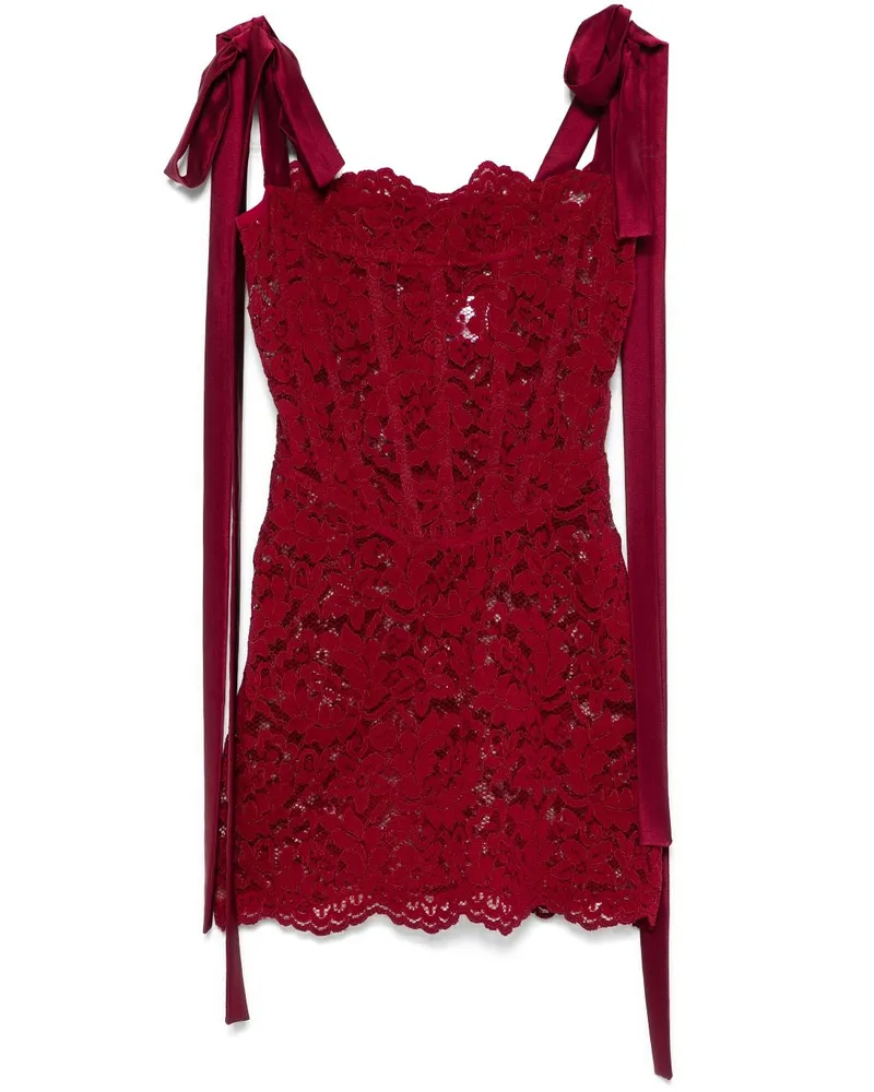 ATU Body Couture x Rue Ra Minikleid aus Spitze - Rot Rot