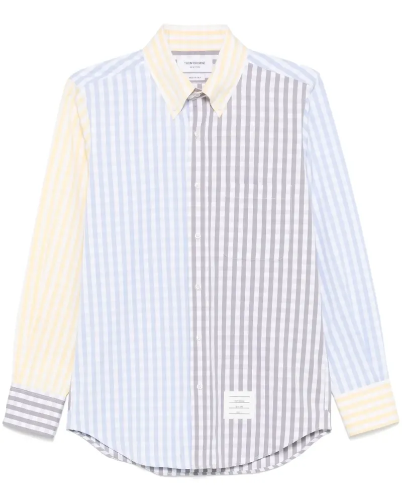 Thom Browne Popeline-Hemd mit Vichy-Karo - Blau Blau