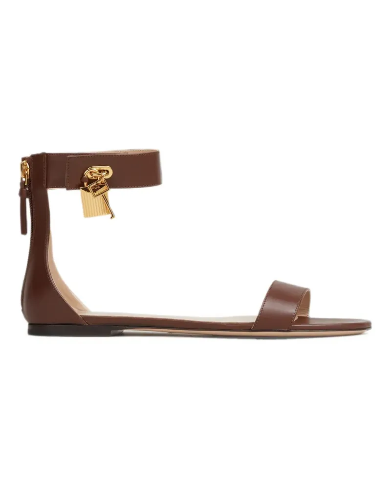 Tom Ford Padlock ankle-strap sandals - Braun Braun