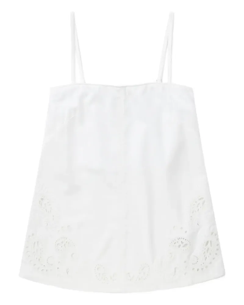 Rag & Bone Oberteil mit Ösendetail - Weiß Weiß