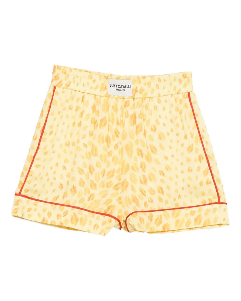 Just Cavalli Shorts mit Print - Gelb Gelb