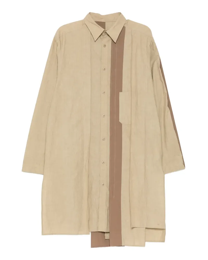 Yohji Yamamoto Asymmetrisches Hemd - Braun Braun