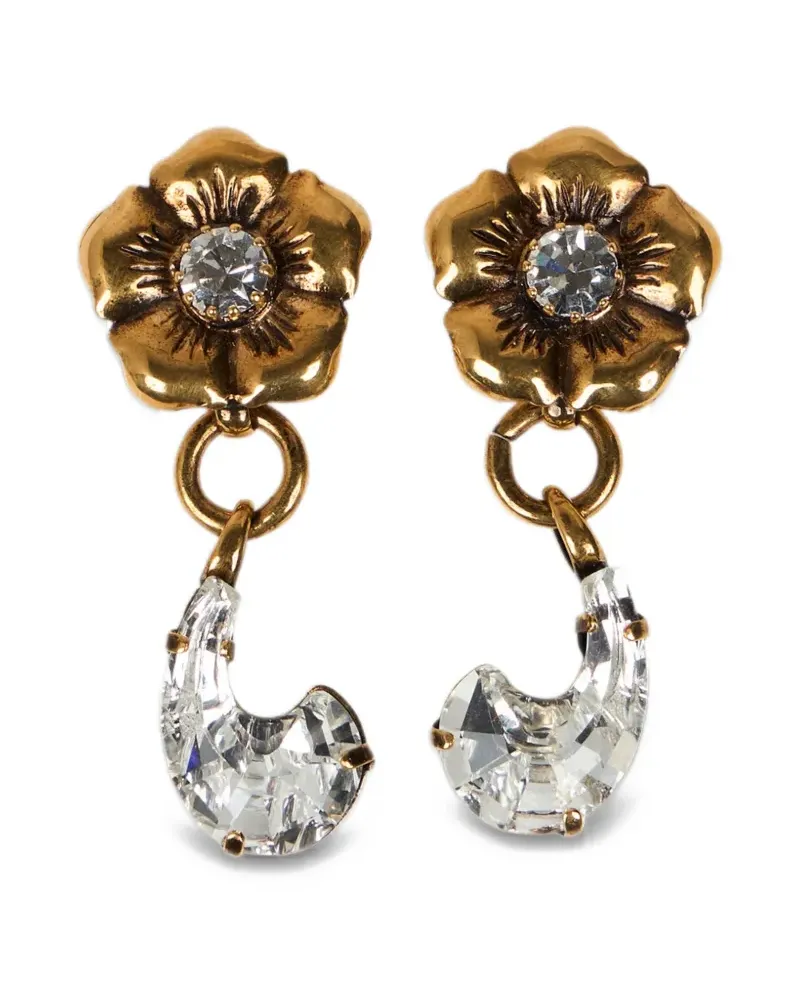 Etro drop earrings with paisley and flower - Gold Gold