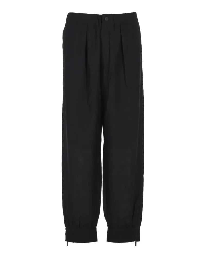 Giorgio Armani Hose mit Falten - Schwarz Schwarz